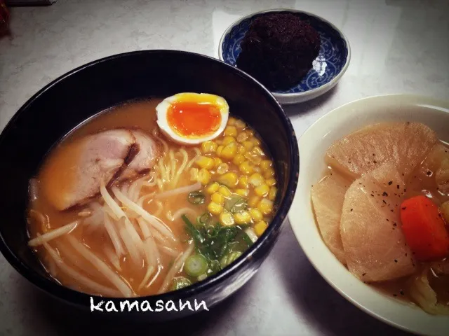 味噌ラーメン、ポトフ……おはぎ(^^;;|かまさん