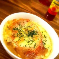 Snapdishの料理写真:Onion soup gratin|sueさん