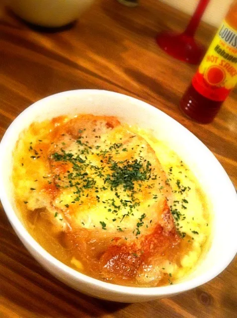 Onion soup gratin|sueさん