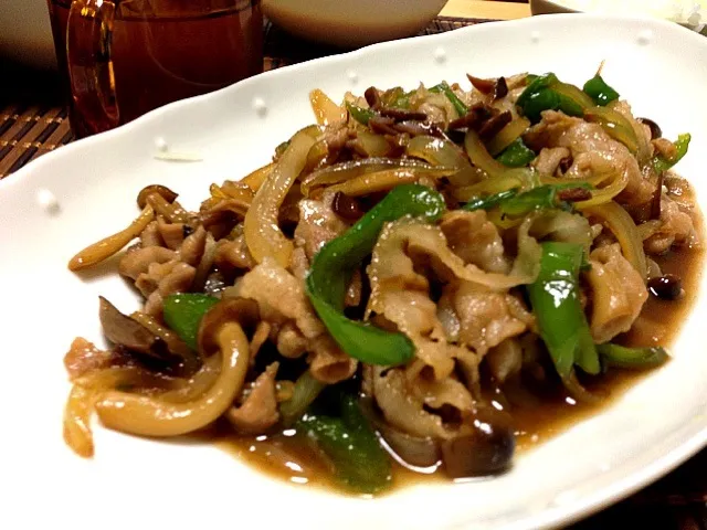 豚のニンニク醤油ダレ焼き|さかさかさん