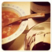 Snapdishの料理写真:Minestrone feat Pinot  noir 😘|k_asanoさん