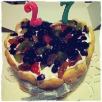 ♡2012.7.17  旦那サﾏ27th BIRTHDAY cake♡|Rieさん