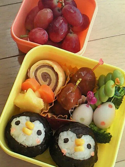 Snapdishの料理写真:らな遠足♪ペンギン弁当|ゆうさん