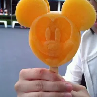 Snapdishの料理写真:Disneyland 米奇柳橙冰棒|Kim Janさん