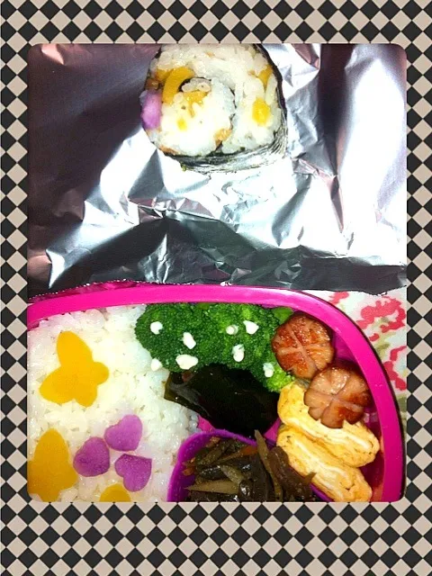 Snapdishの料理写真:お姉日勤お弁当〜体操女子巻き寿司だけ！|晃さん