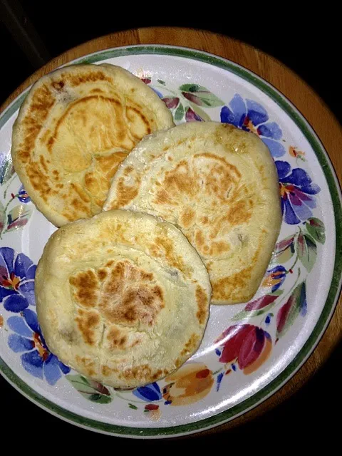 Snapdishの料理写真:HODDEOK ( Korean sweet pancakes w/ brown sugar filling)|michelle hiramotoさん