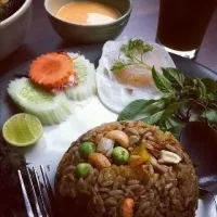 ข้าวผัดแกงเขียวหวาน มังสวิรัติ|beeさん