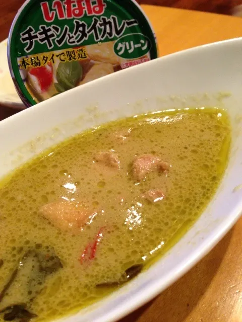 Snapdishの料理写真:いなば チキンとタイカレー グリーン|あきらさん