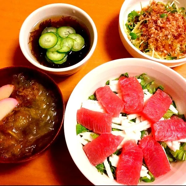 鉄火丼定食だっ！|chacoさん