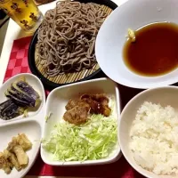 Snapdishの料理写真:天ぷら蕎麦定食|Uさん