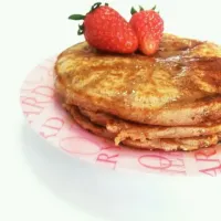 Snapdishの料理写真:whole wheat pancakes:)|graceさん