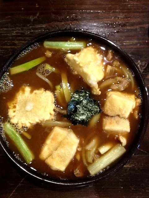 揚げ餅カレーうどん|たべたくさん