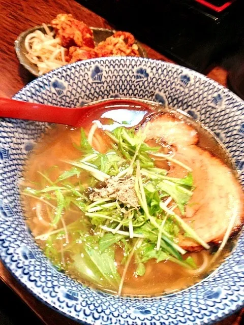 Snapdishの料理写真:大阪豊中の島田製麺食堂の濃厚魚介系ラーメン|みりんさん