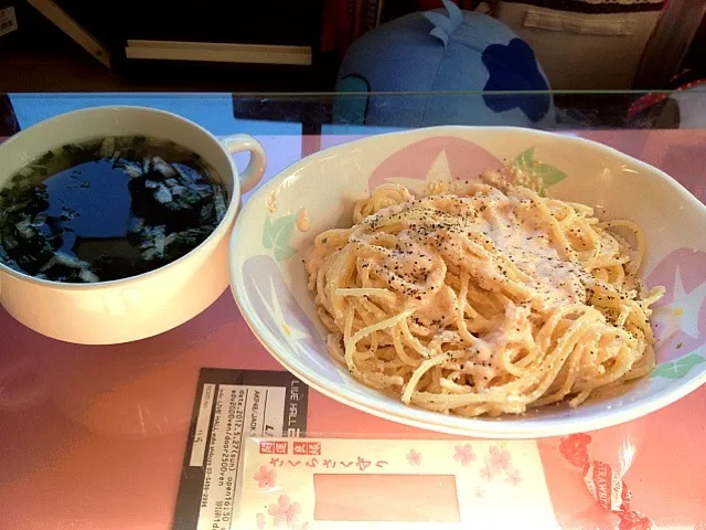 Snapdishの料理写真:たらこクリームパスタ＊|もよさん