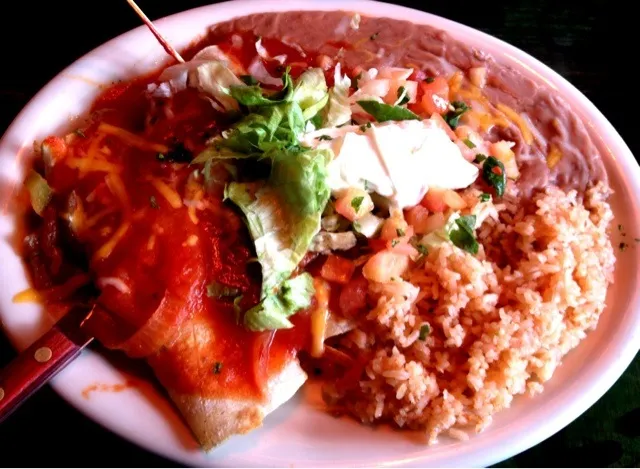 #Fish #Enchiladas with Rice and Beans from Taco Surf|sooprcoolchicaさん