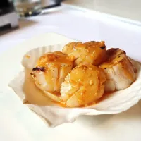 Snapdishの料理写真:Giant scallops..wow..;)|Tiktok Kanyananさん