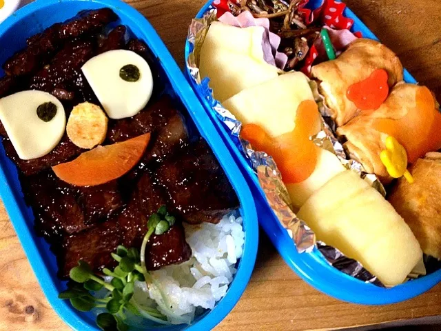 Snapdishの料理写真:小１息子のお弁当☆焼肉丼♪|satomiさん