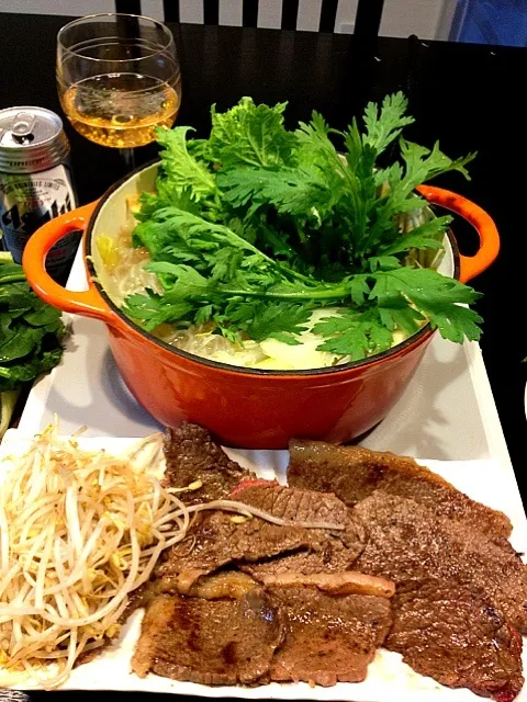 佐賀黒和牛焼肉、親鶏野菜鍋|zcさん