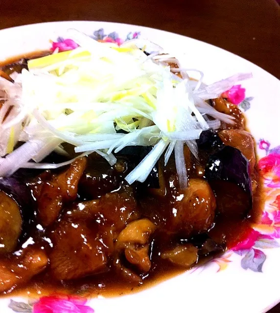 茄子と鳥肉の南蛮煮|あーくんさん