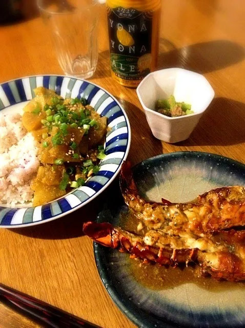 大根と醤油とカレー粉だけのカレーと伊勢海老のマヨネーズ焼きなど|西川季宏さん