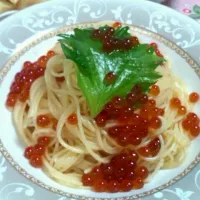 Snapdishの料理写真:手作りいくらパスタ♬|なつ1215さん