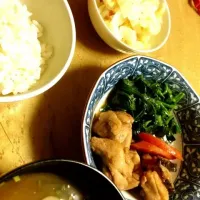 Snapdishの料理写真:治部煮、白菜の梅肉あえ