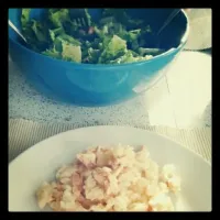 @lounch: rice with salmon and lettuce|Masa Cugmasさん