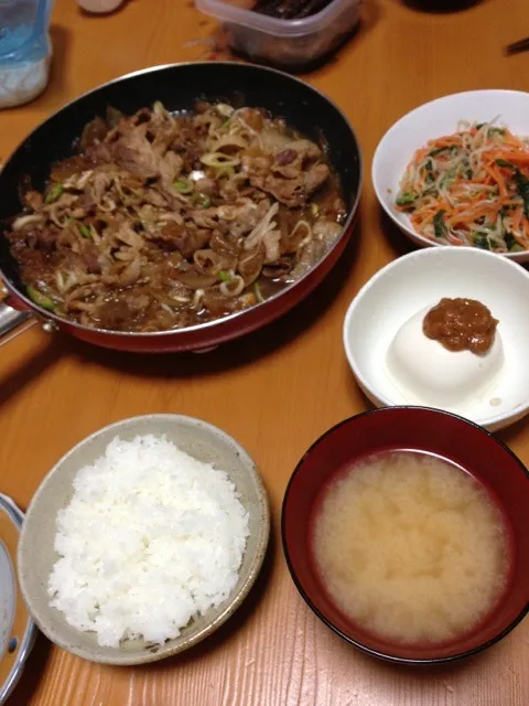 本日の夕食〜生姜焼き〜|じゅんこさん