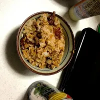 Snapdishの料理写真:牛肉と醤油バターのご飯|れみさん