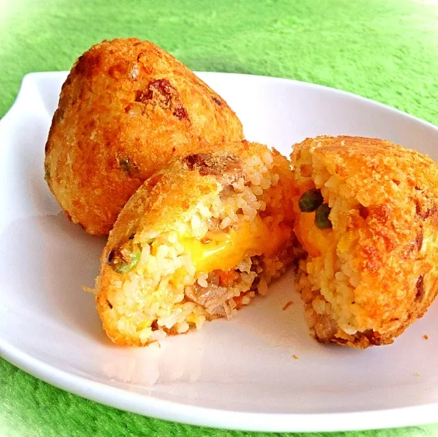 nasi goreng ball with cheese|dotさん