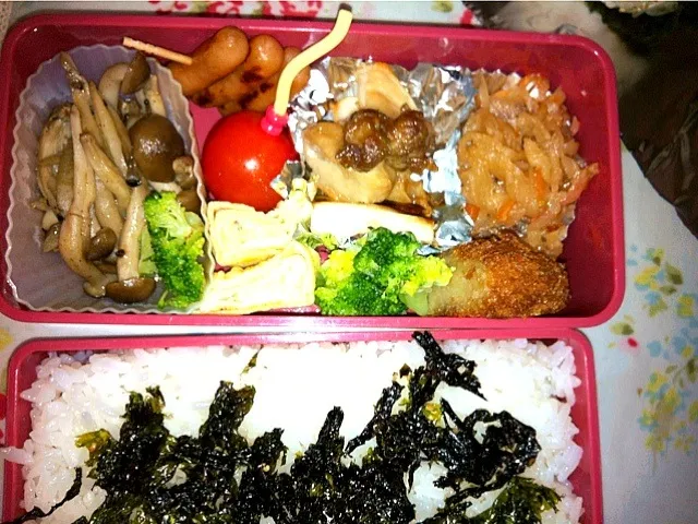 夕べ居酒屋さんで食べきれなかった焼き鳥お持ち帰りお弁当～σ^_^;|晃さん