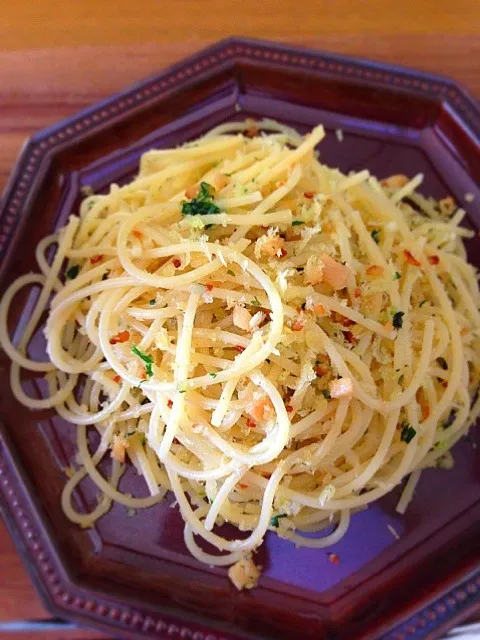 パン粉とパセリのざくざくパスタ|うさこさん