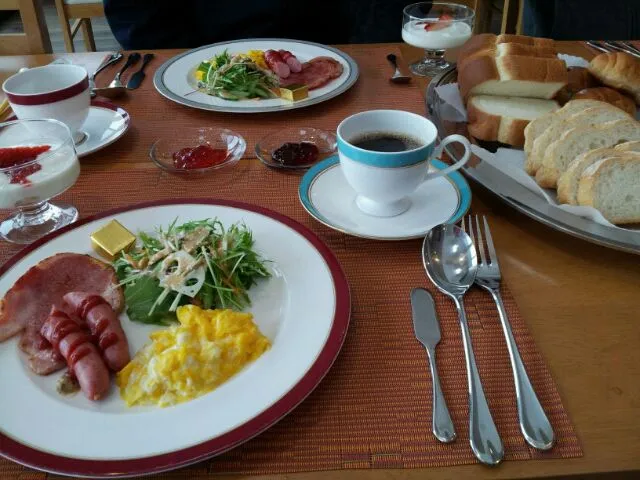 赤川温泉 スパージュ 朝食|사키さん