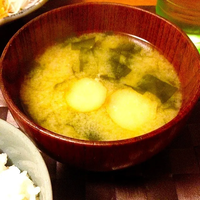 わかめとお麩のお味噌汁|마도카さん