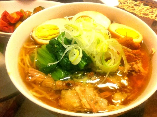 叉焼醤油拉麺。全て作ってみました^^;|iseさん