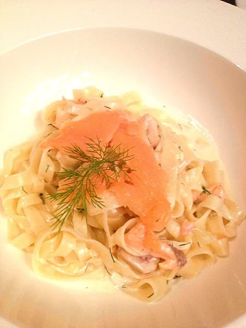 Fettucine smoked salmon|chayapimさん