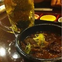 Snapdishの料理写真:土手煮と🍺|まつおなおきさん