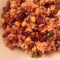 Snapdishの料理写真:Beef fried rice|Manami Morishitaさん