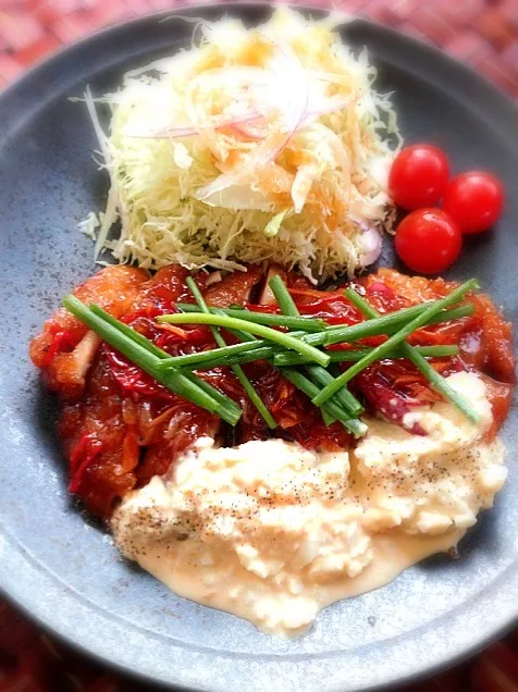 Fried chicken with vinegar and tartar sauce✨チキン南蛮餡掛け|🌈Ami🍻さん