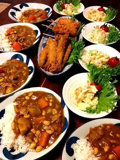 晩ご飯だぁカレーだぁぁ٩̋(๑˃́ꇴ˂̀๑)|なぎまむさん