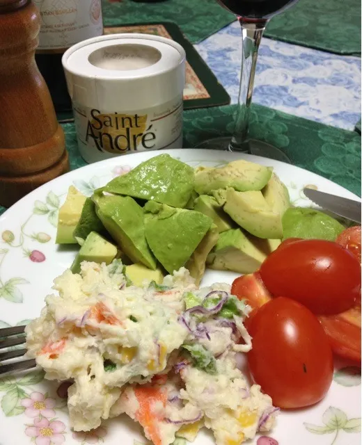 Snapdishの料理写真:お疲れさま〜✨ランチもりもり食べちゃった日の夕飯😘|ちーねーさん