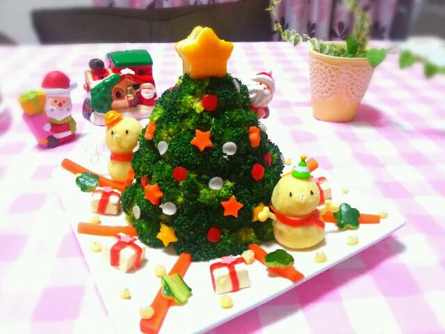 Snapdishの料理写真:クリスマスツリー|ちびままさん