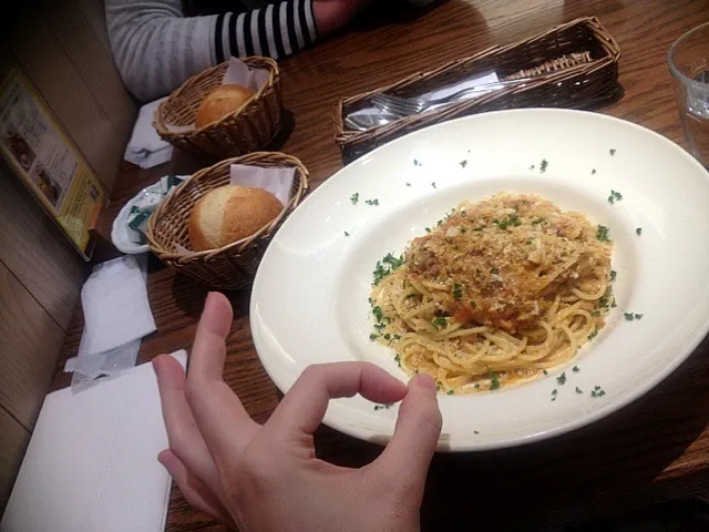 Snapdishの料理写真:アフタヌーンティー一月限定パスタ|リンダさん