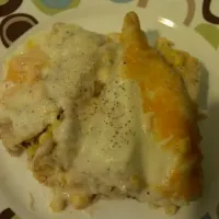 Snapdishの料理写真:Creamy white chicken enchiladas|Jennifer Plattさん