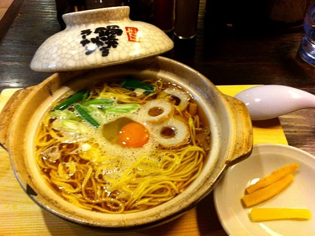 ミニ鍋焼きラーメン@谷口食堂(新横浜)|塩豚骨さん