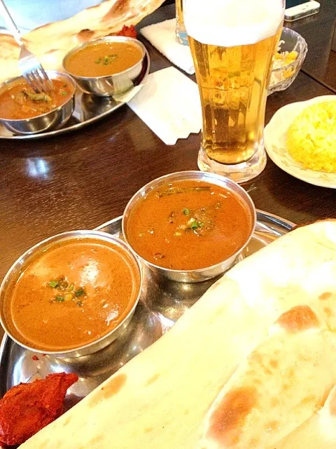 ベジタブルカレーとキーマカレー|yebisutamagoさん