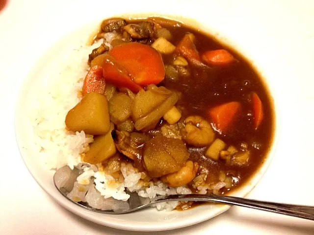 野菜ごろごろシーフードカレー|ちいさん