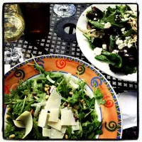 Snapdishの料理写真:Pine nut and shaved parmesan salad|Julie Ann Sandersさん