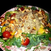 Snapdishの料理写真:Toasted almond, Quinoa, and bell pepper salad|Julie Ann Sandersさん