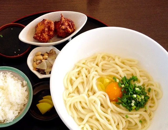 釜玉うどん（大）定食|寺尾真次さん